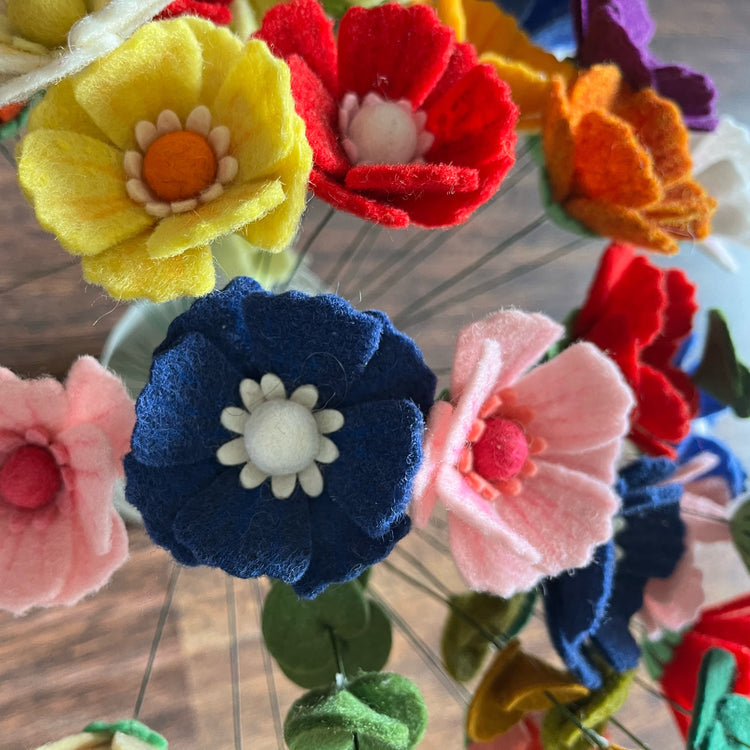 Felt Flower Stems & Bouquets