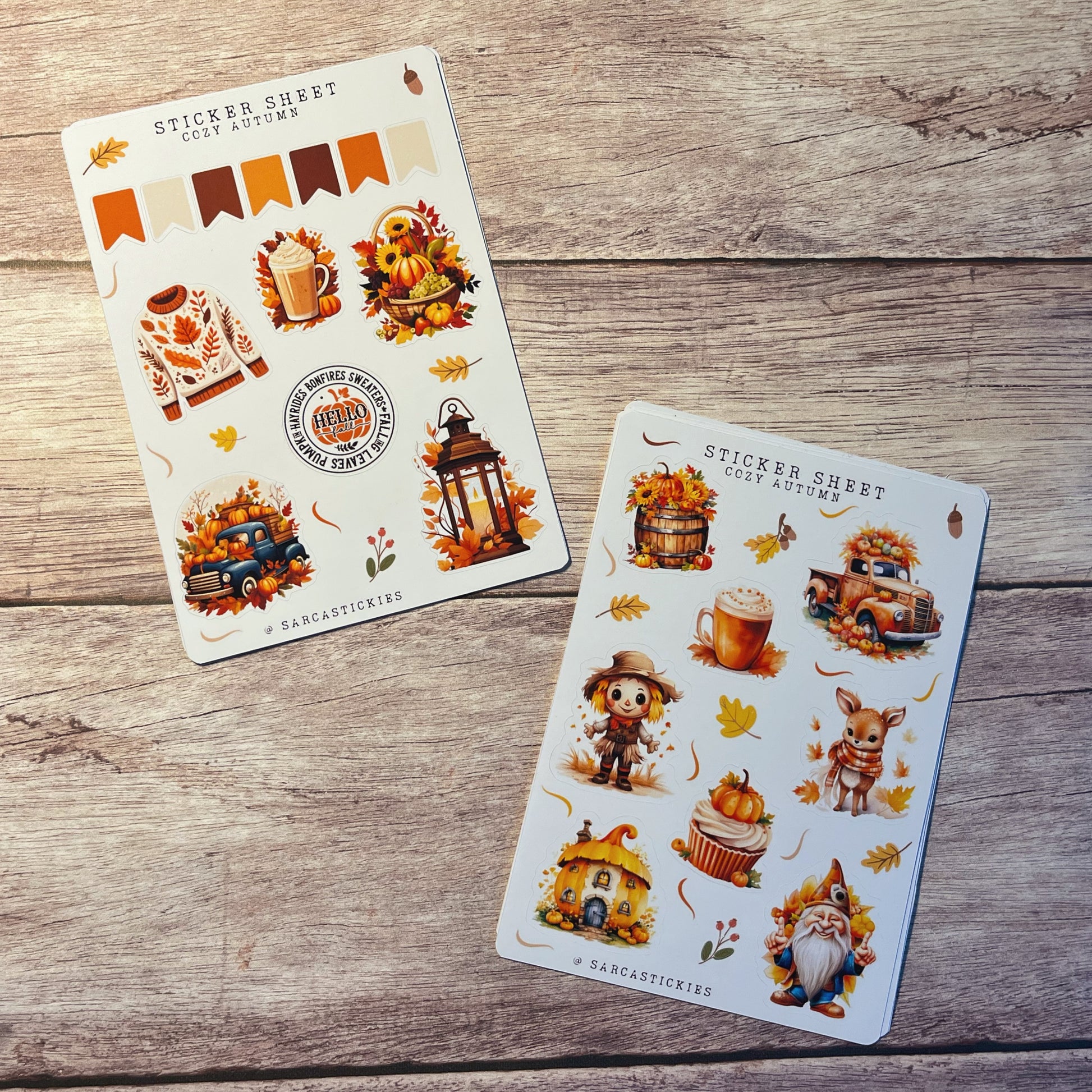 Cozy autumn sticker sheet set 5