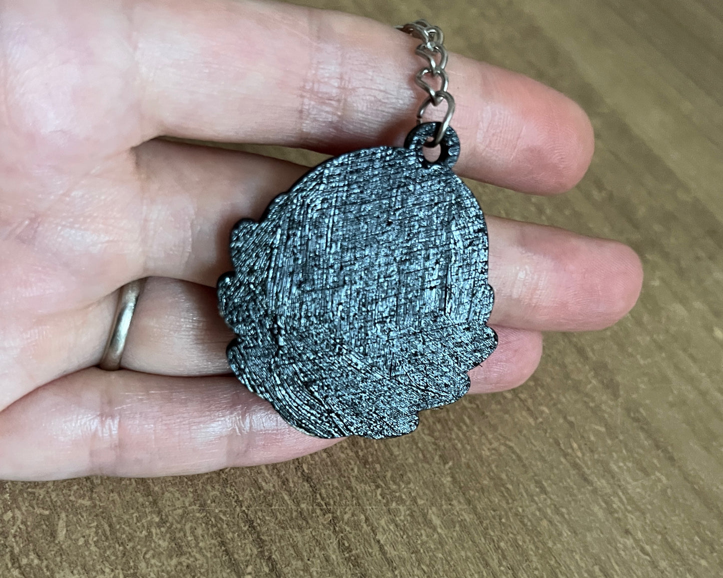 Handmade Colorful Wooden Keychain – Laser-Cut & Hand-Painted Magical Mushroom – Limited Edition – Unique and Durable Plywood Keychain